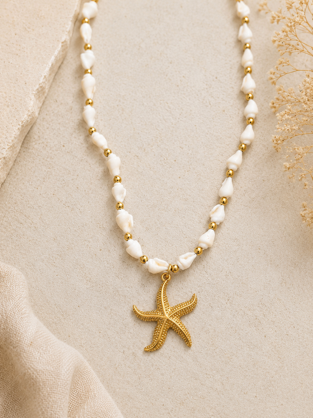 Golden Tide Charm Necklace