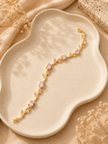 Pink Infinity Crystal Bracelet