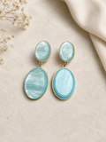 Ocean Mist Oval Earrings