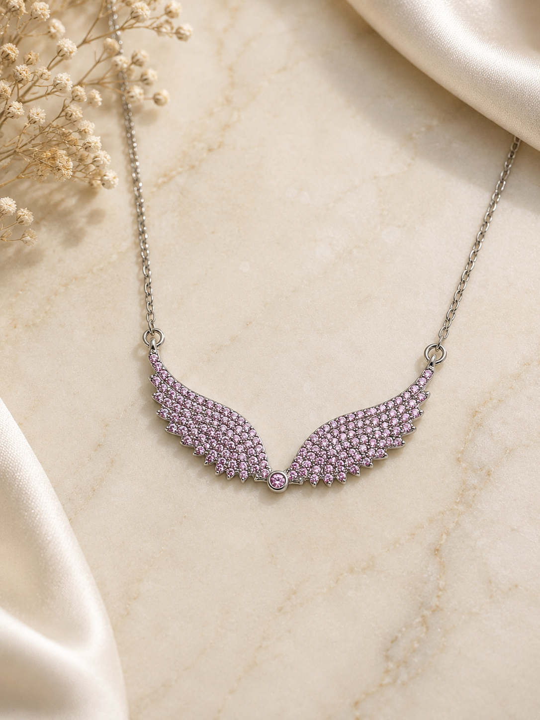 Angel wings silver